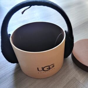 UGG Black Shearling Sheepskin Earmuffs